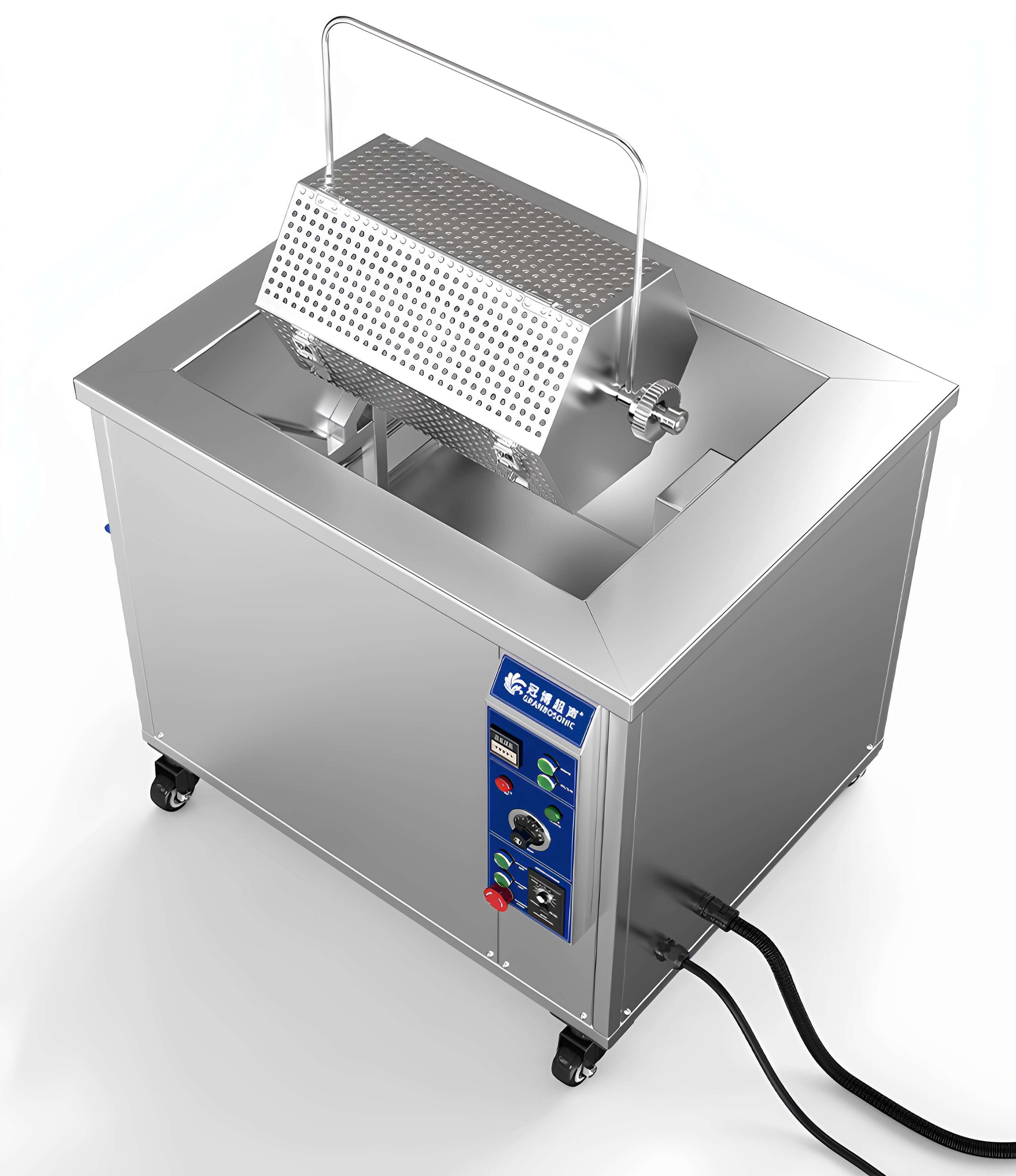 45L 冠博仕滚筒式超声波清洗机 600W工业级除油除锈设备 | 五金小工件螺丝螺母清洗
