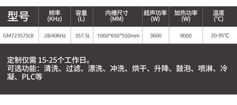 冠博仕工业防爆超声波清洗机 | 双频率28/40kHz | 防爆电箱+防爆控制器+防爆电缆线 +防爆泵