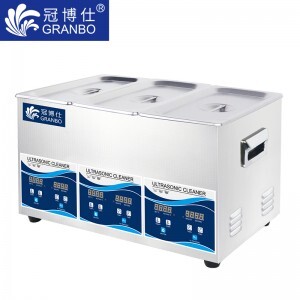 冠博仕GS30306 超声波清洗机  |3X6.5L/3X180W|小型3槽机   支持定制