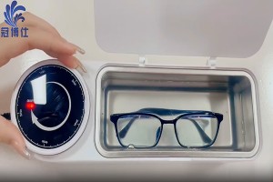 超声波清洗机清洗眼镜能朝下放置吗